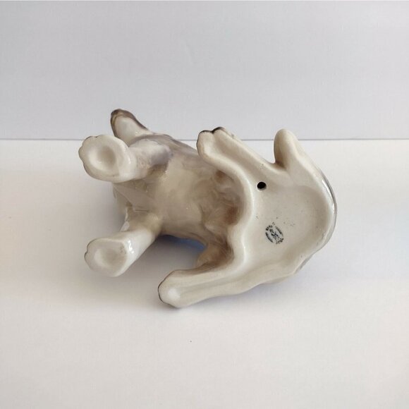 Vtg Glazed Ceramic Alaskan Malamute Husky German Shepard Dog Figurine Stamped - Picture 7 of 9